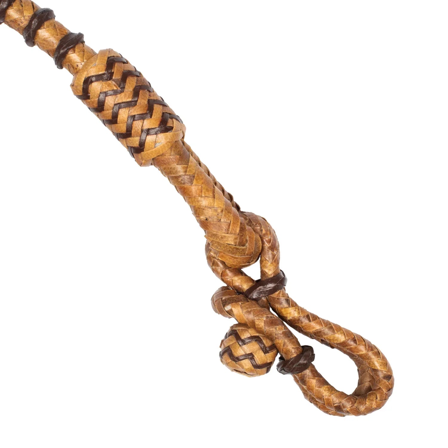 Pool's raw braided leather western reins
