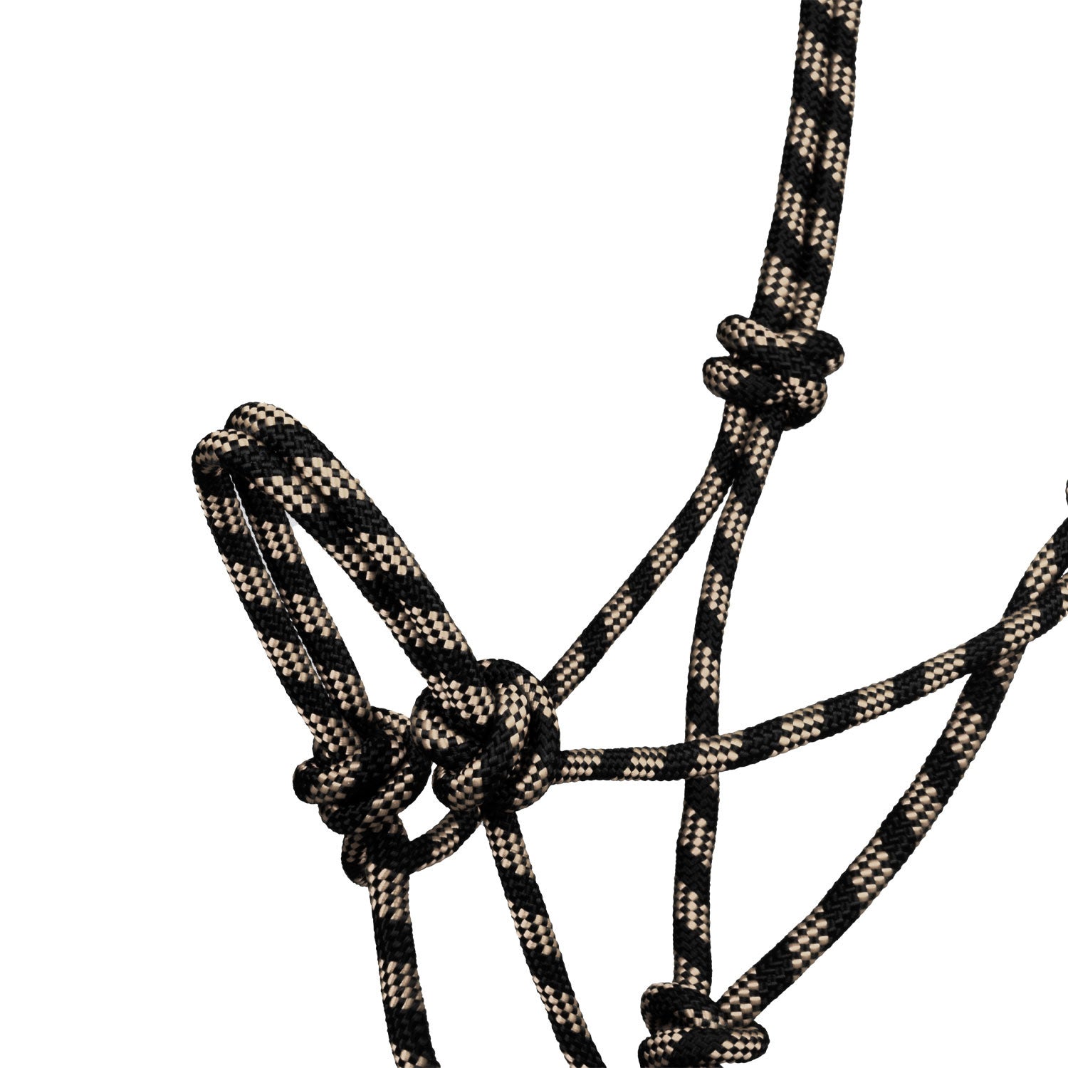 Pool's knotted rope halter with lead PLH03017