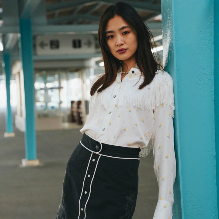 Sendero june fringe longe sleeve shirt