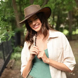 American hat makers Crusher | Crushable Leather Outback Hat