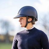 Charles Owen SP8 plus leatherlook helmet with sparkly center Charles Owen