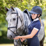 Charles Owen SP8 plus leatherlook helmet with sparkly center Charles Owen