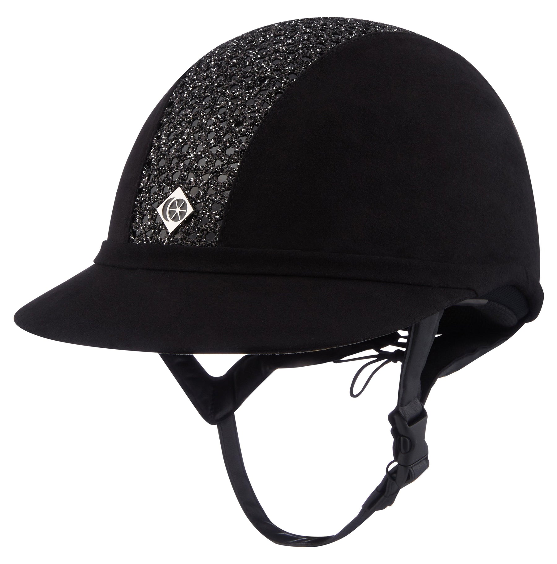 Charles Owen SP8 plus microsuede helmet with sparkly center - HorseworldEU