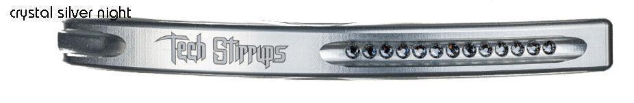 Tech stirrups Venice flat EVO stirrups crystal decoration