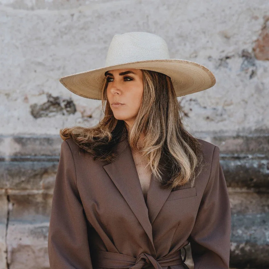 Sandoval Comala wide brim cowboy straw hat for ladies