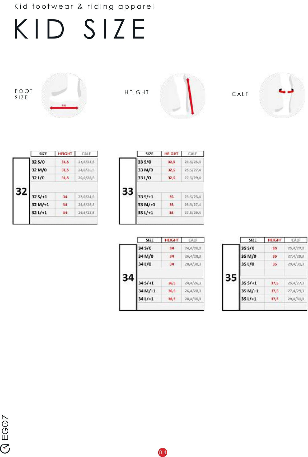 Ego 7 tall boots for kids Delphi Ego 7