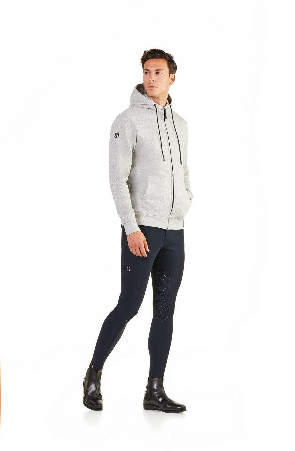Ego 7 Zerowet sweatshirt for men with hood and zip - HorseworldEU