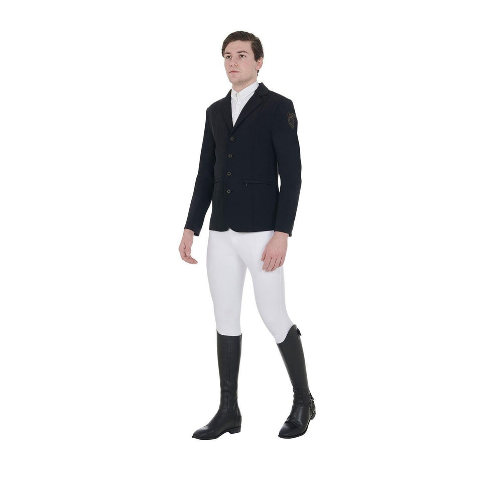 Equestro men's competition jacket with contrasting logo - HorseworldEU