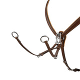 Equestro tanned leather fork breastplate - HorseworldEU