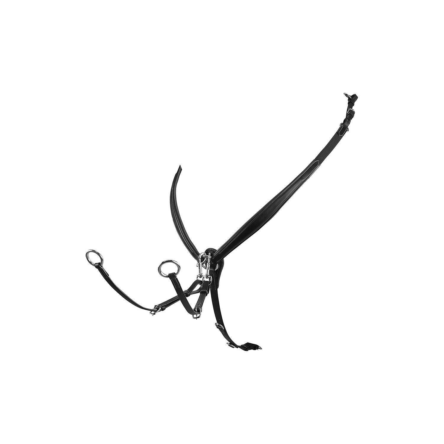 Equestro tanned leather fork breastplate - HorseworldEU