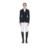 Equestro women's competition jacket with contrasting logo - HorseworldEU