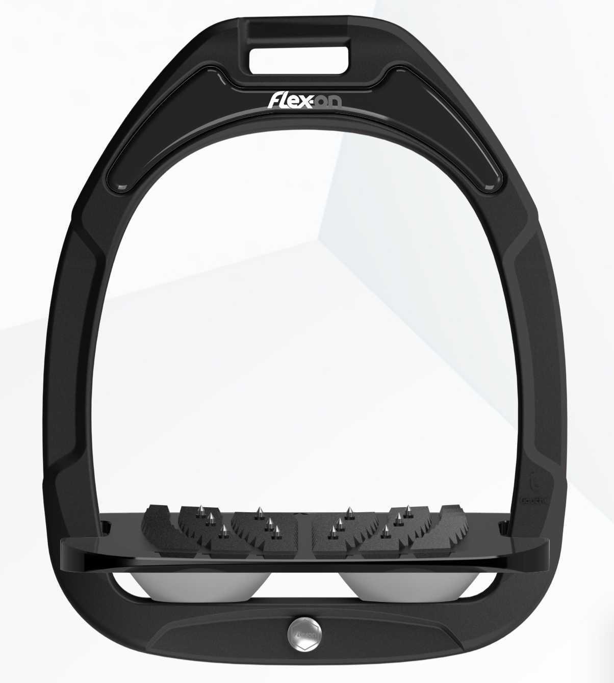 Flex - on green composite stirrup black frame Flex-on
