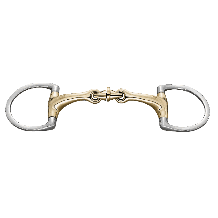Herm. Sprenger Dynamic RS WH ultra eggbut bit with D-shaped rings 16 mm double jointed Sensogan 40428 - HorseworldEU