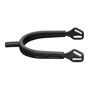 Herm. Sprenger ULTRA fit EXTRA GRIP spurs "Black Series" with Balkenhol fastening - Stainless steel anthracite, 25 mm flat Herm. Sprenger