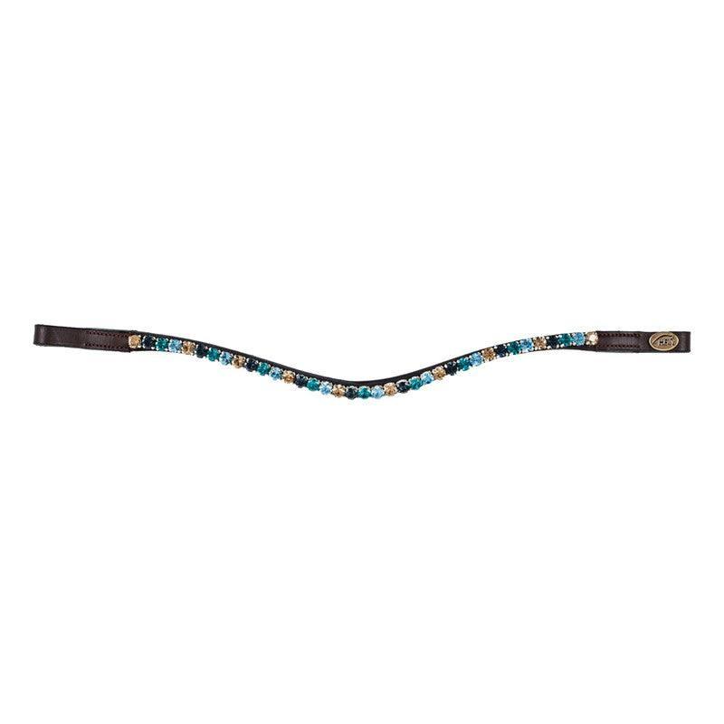 HFI straight browband with strass - HorseworldEU