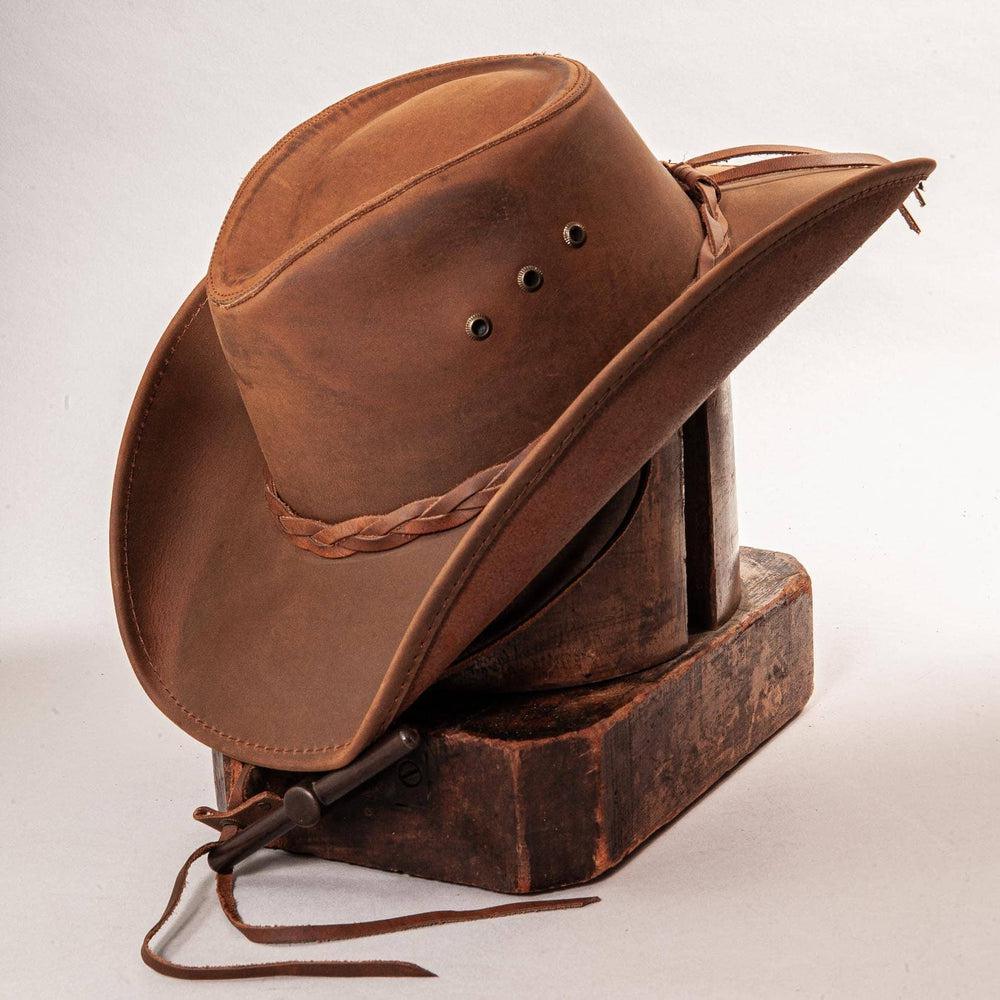 American hat makers Hollywood |  Leather Cowboy Hat