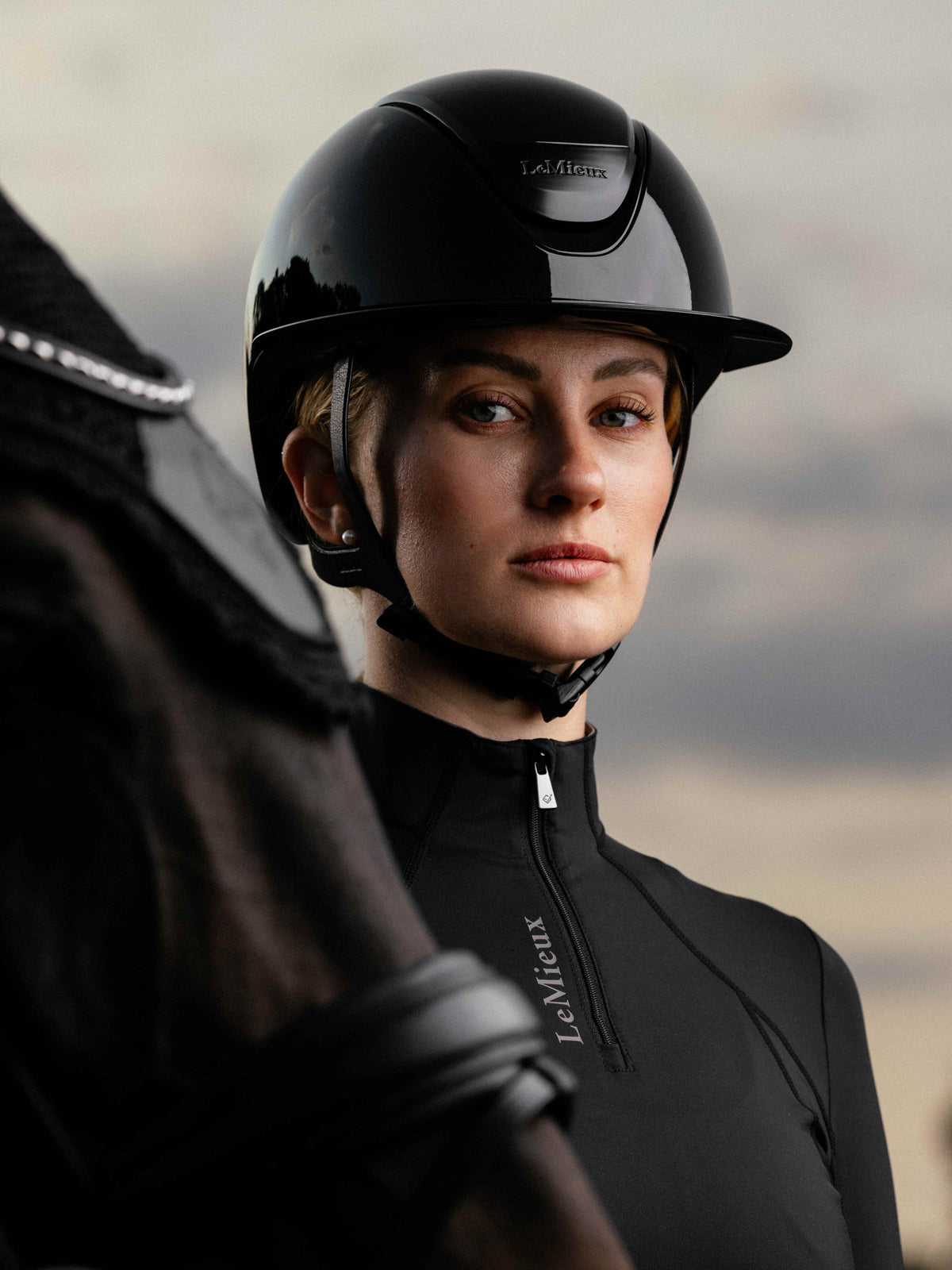 LeMieux Verv® Competition Helmet Gloss Black