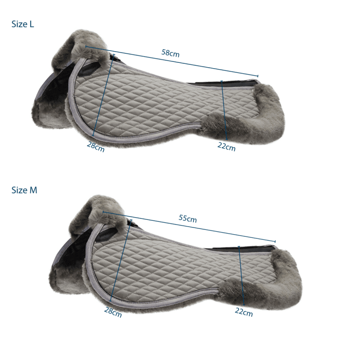 Stübben streamline lambswool half pad - HorseworldEU